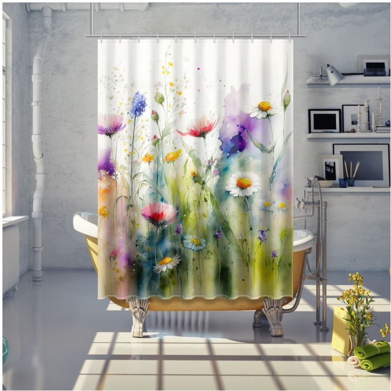 Meadow Flowers Shower Curtain