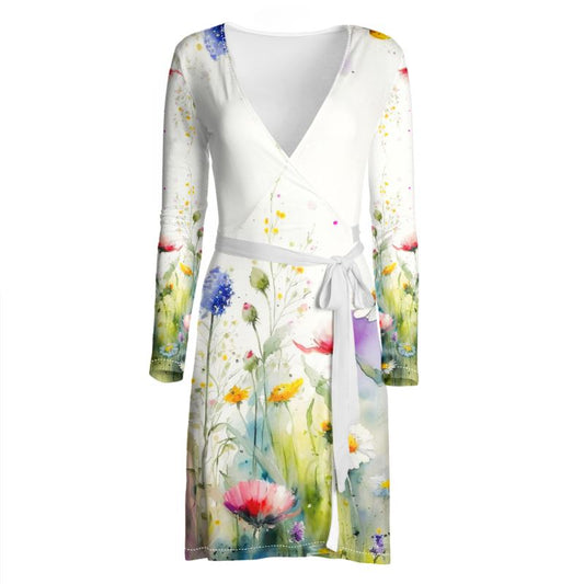 Meadow Flowers Wrap Dress