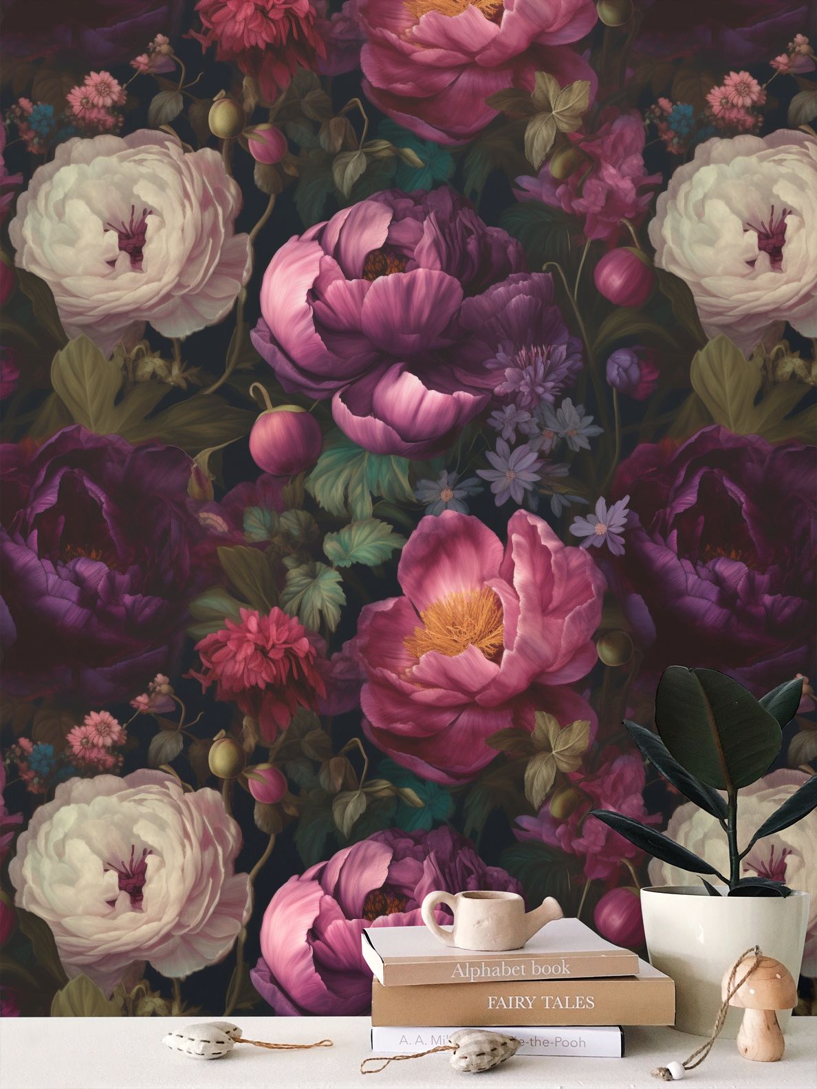 Enchanted Botanica Repeat Pattern Wallpaper