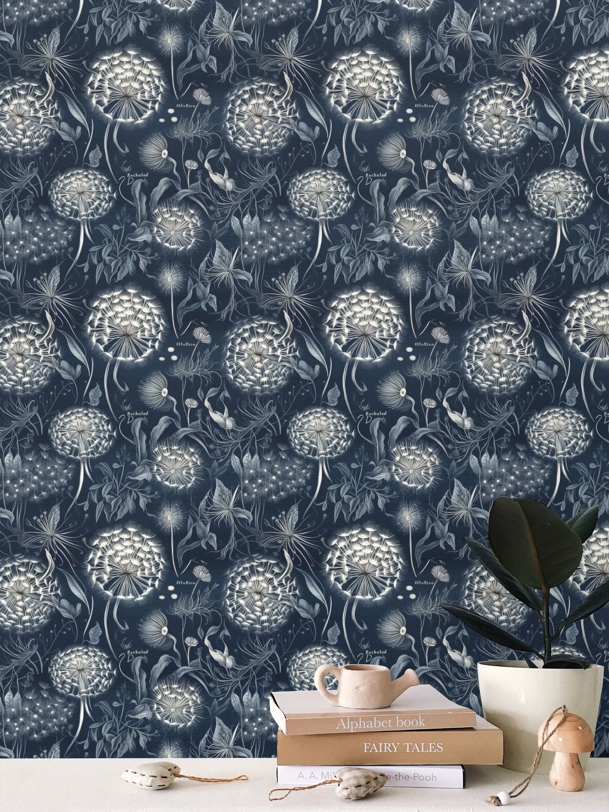 Dandelion Repeat Pattern Wallpaper