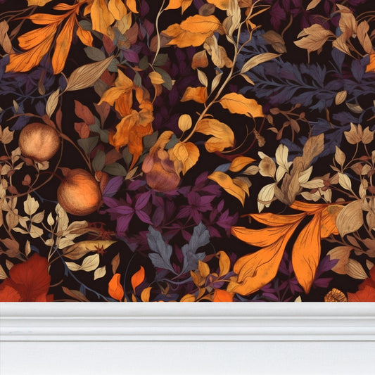Autumnal Splendour Repeat Pattern Wallpaper