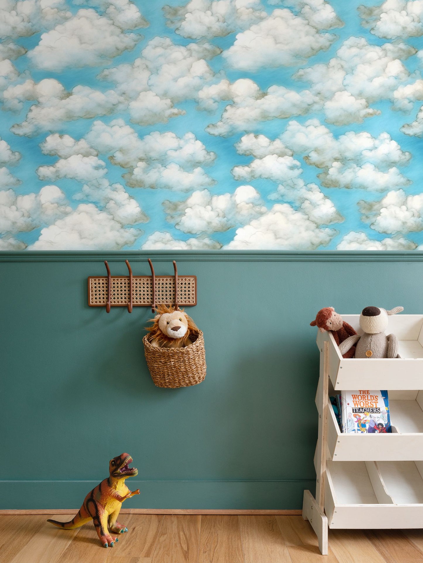 Sky Dreams Cloudscape Repeat Pattern Wallpaper