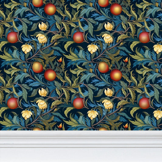 Orange Grove Repeat Pattern Wallpaper