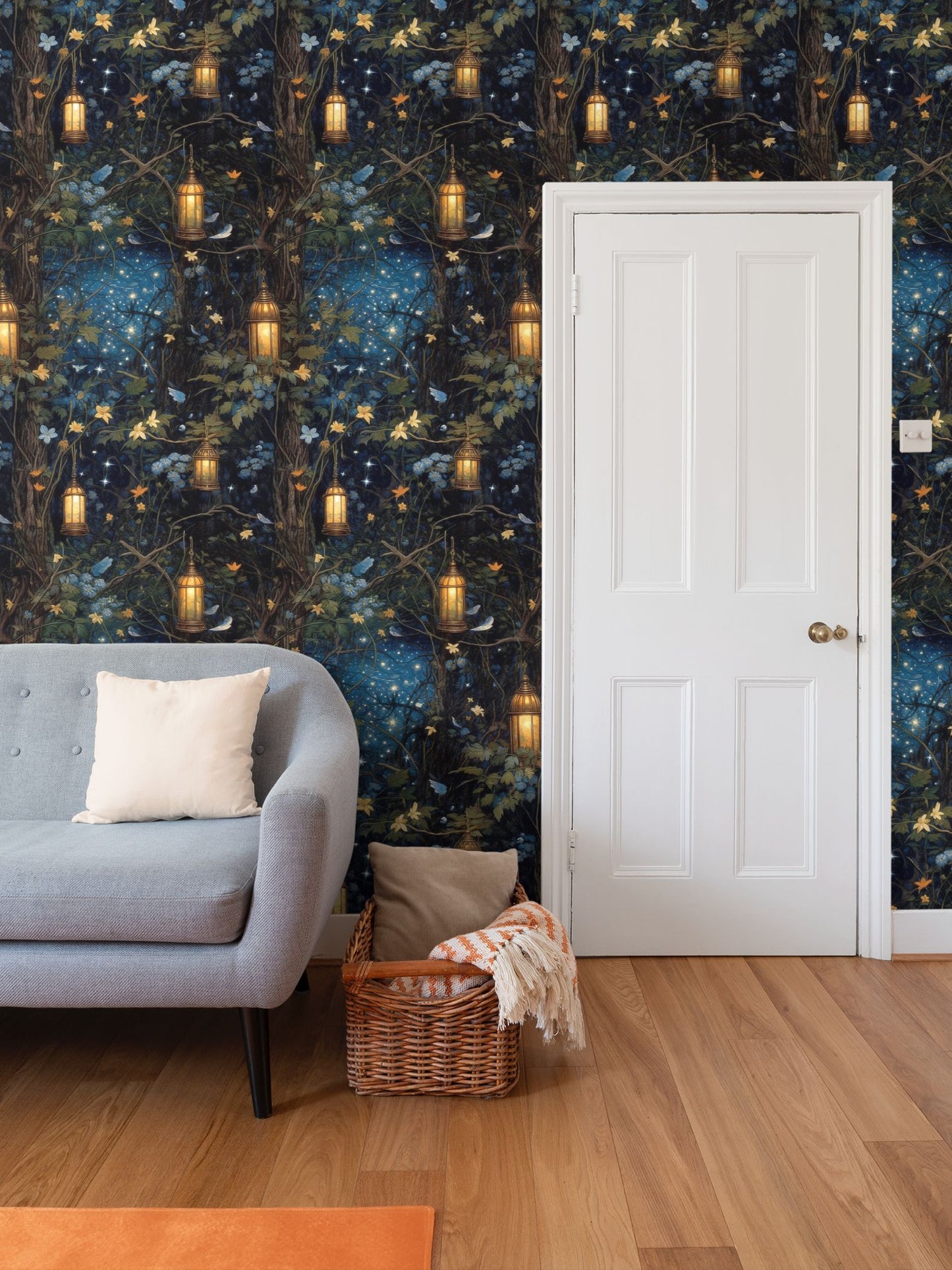 Enchanted Nightlights Repeat Pattern Wallpaper