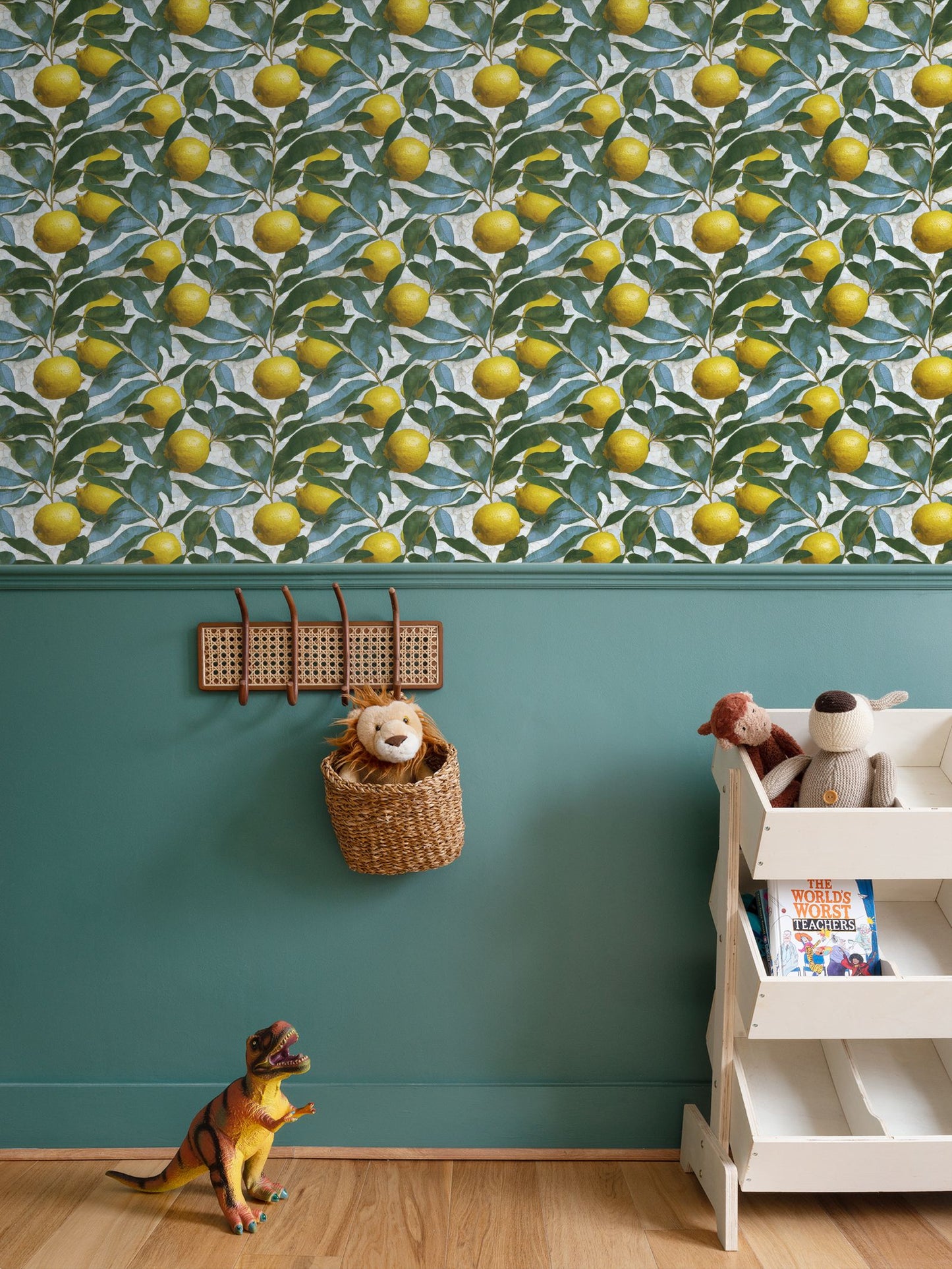 Lemon Grove Mosaic Repeat Pattern Wallpaper