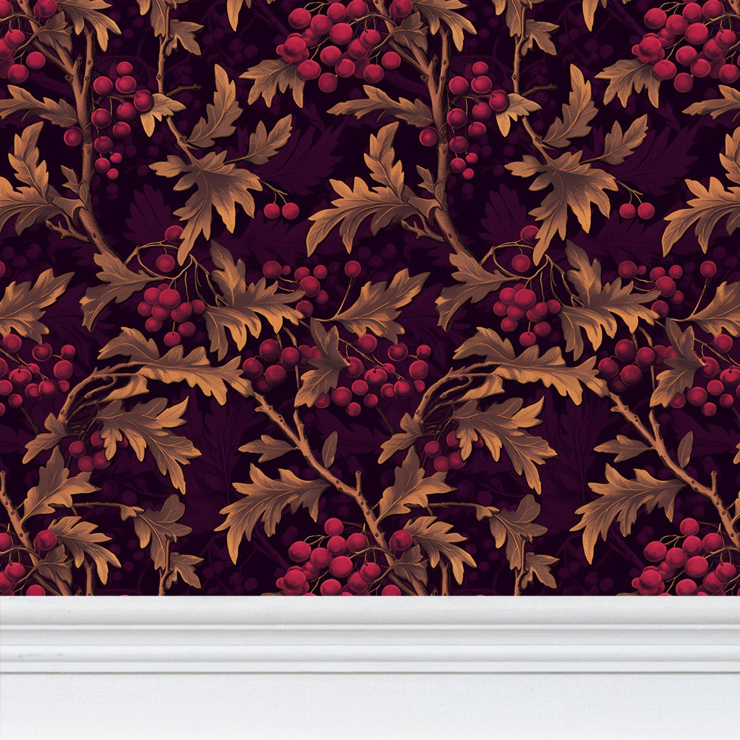 Autumn's Bounty Repeat Pattern Wallpaper