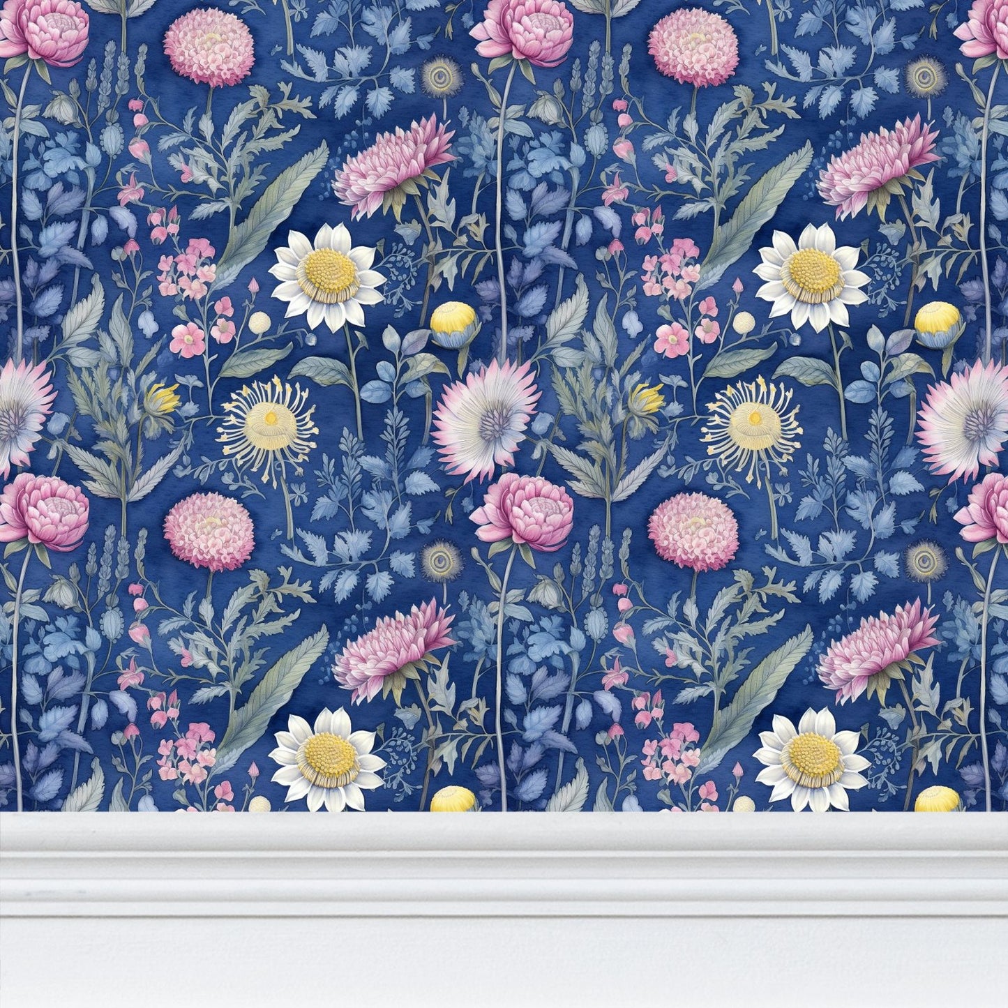 Dreamy Meadow Repeat Pattern Wallpaper