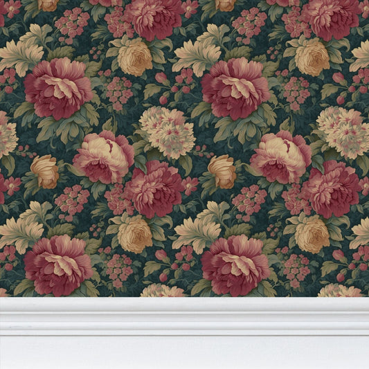 Verdant Tapestry Repeat Pattern Wallpaper