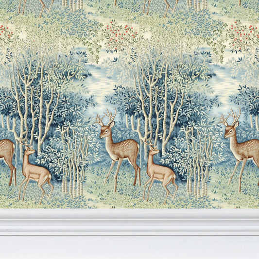 Countryside Reverie Repeat Pattern Wallpaper