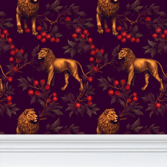 Lionheart Repeat Pattern Wallpaper