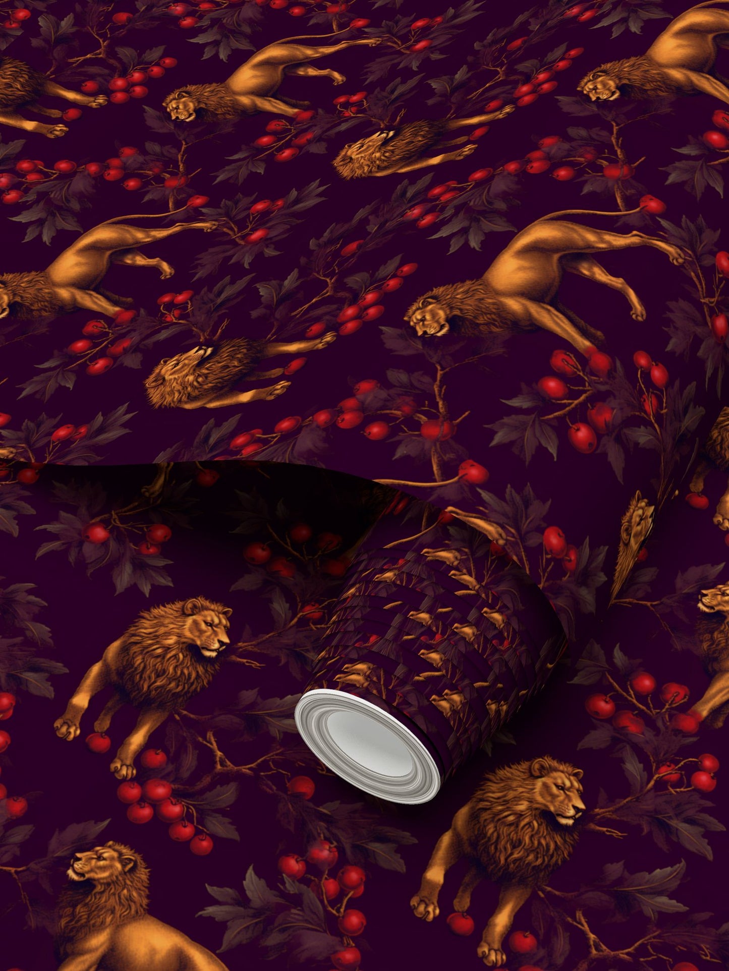 Lionheart Repeat Pattern Wallpaper