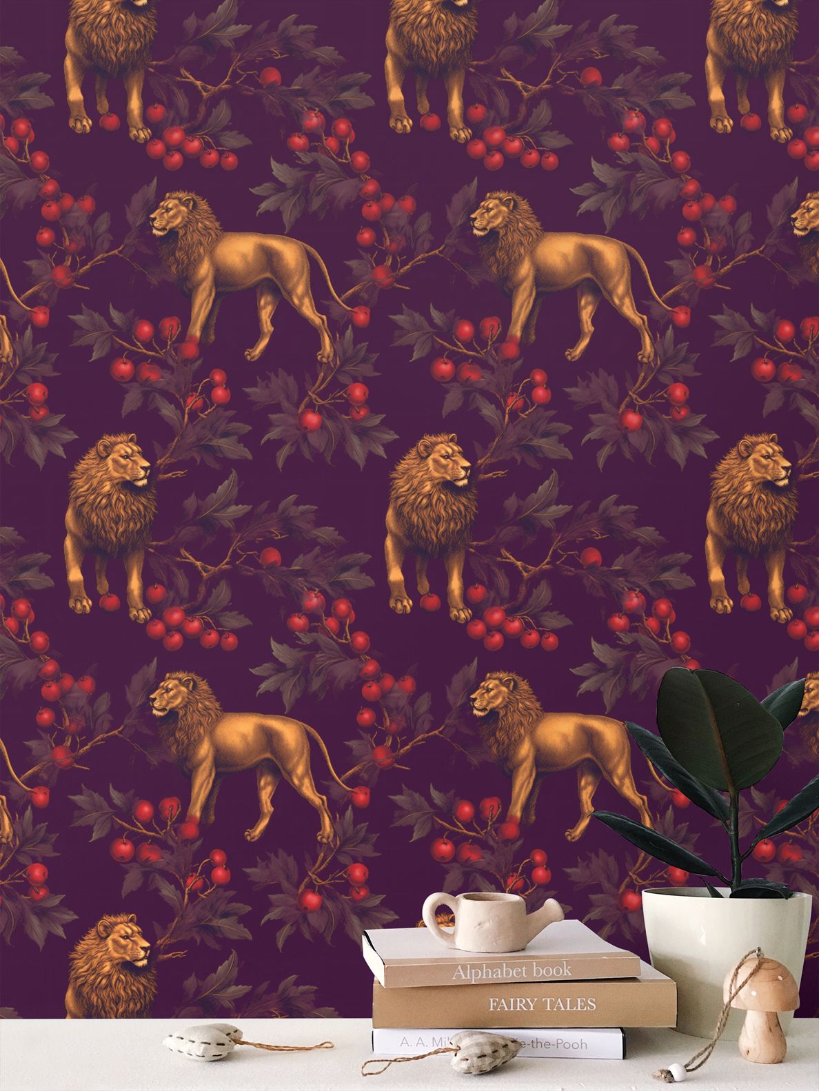 Lionheart Repeat Pattern Wallpaper