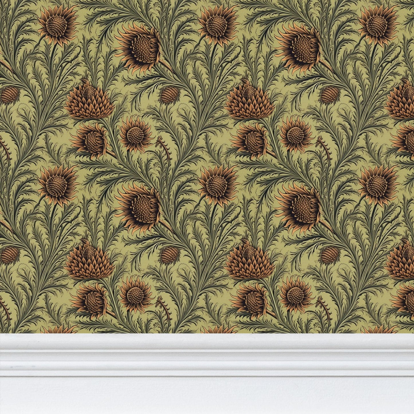 Thistle Manor Repeat Pattern Wallpaper