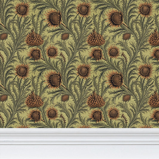 Thistle Manor Repeat Pattern Wallpaper