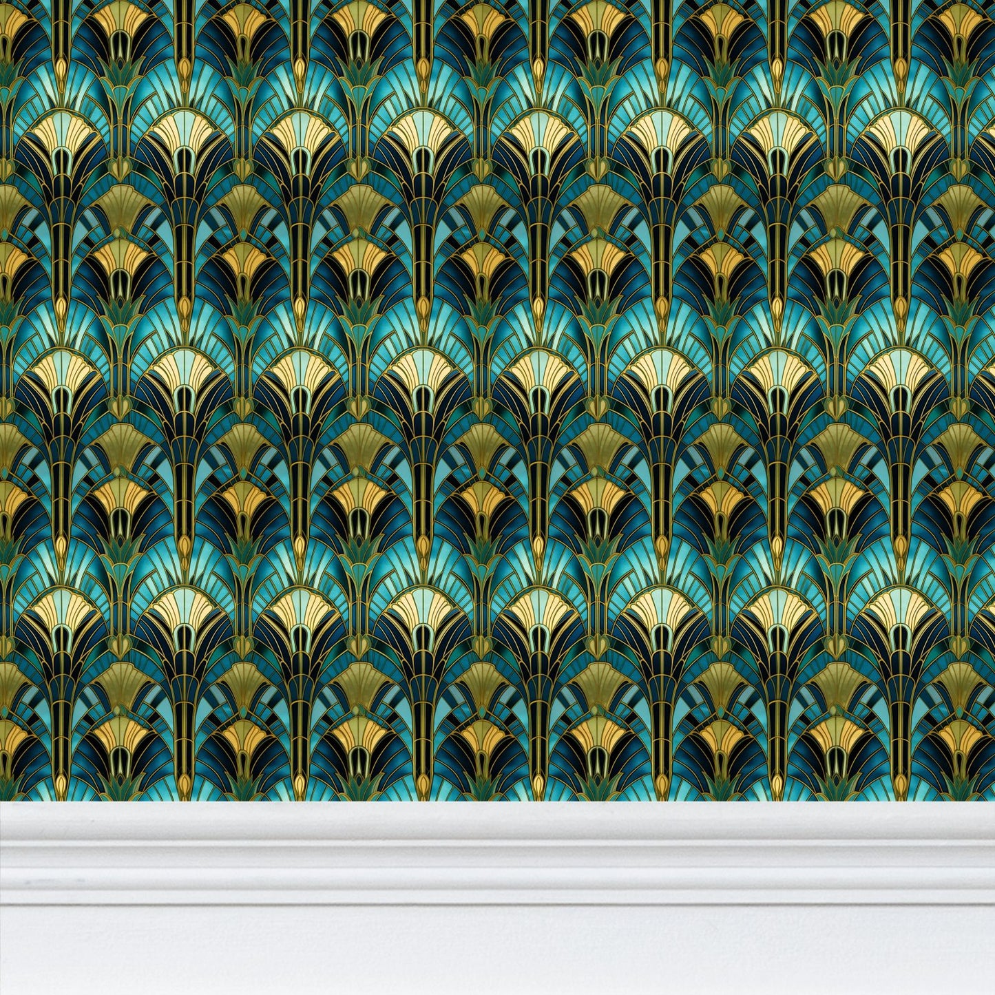 Golden Age Rhapsody Repeat Pattern Wallpaper