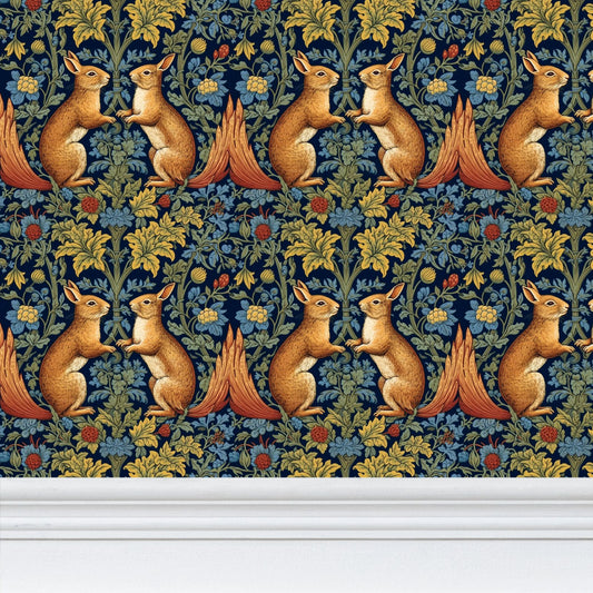 Woodland Whispers Repeat Pattern Wallpaper