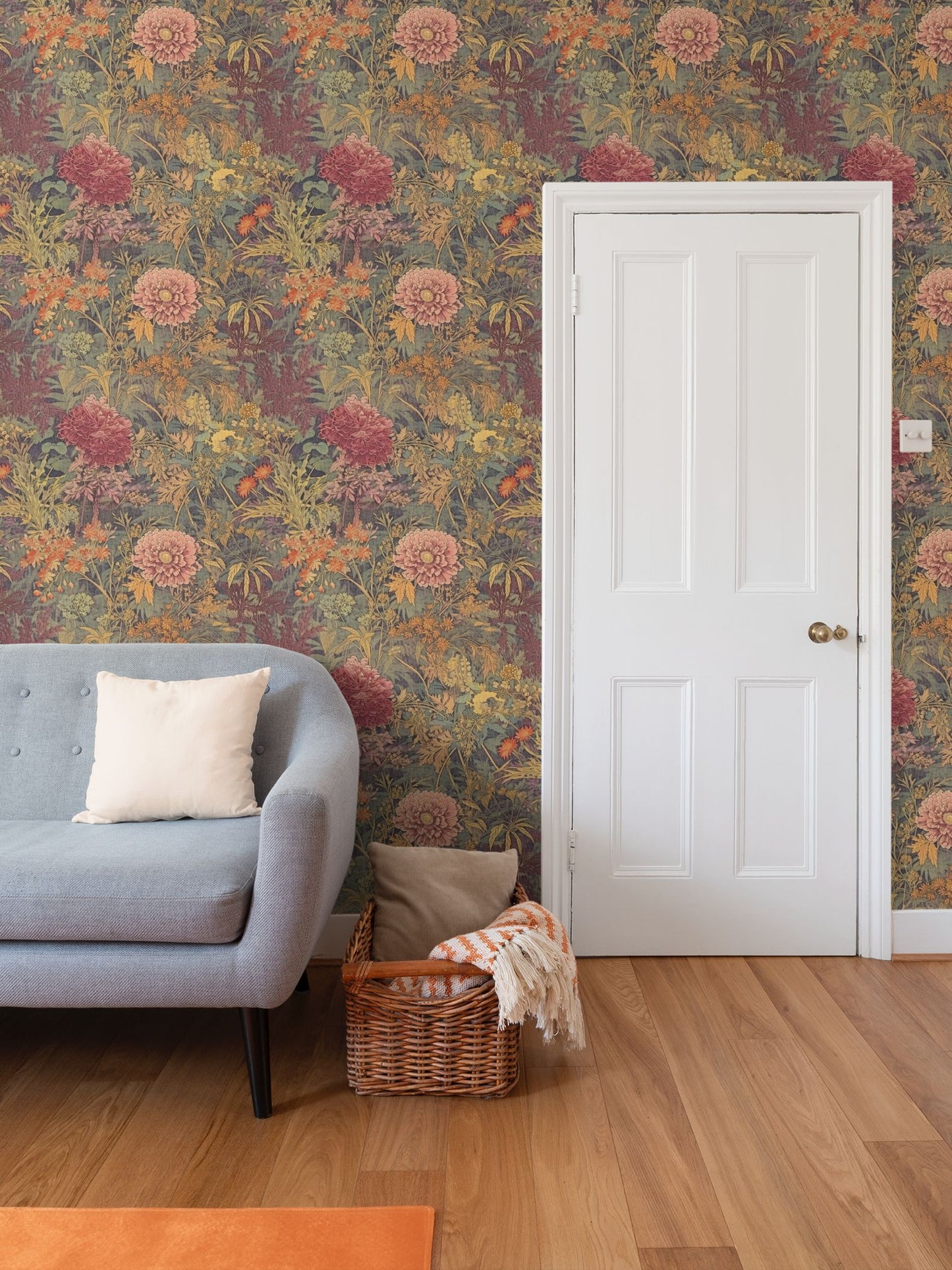 Autumnal Heirloom Repeat Pattern Wallpaper