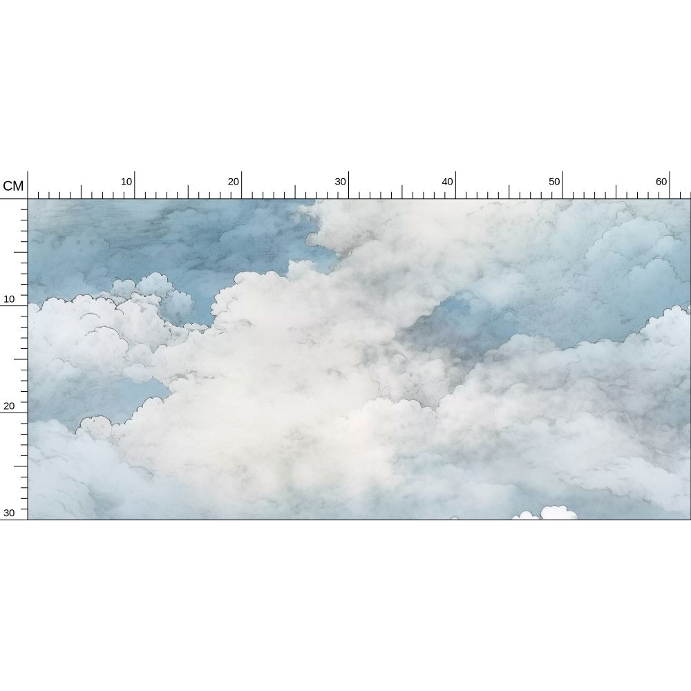 Soft Clouds Repeat Pattern Wallpaper