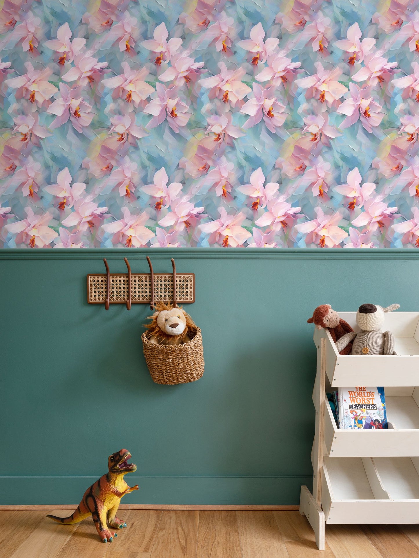 Pastel Orchid Dream Repeat Pattern Wallpaper