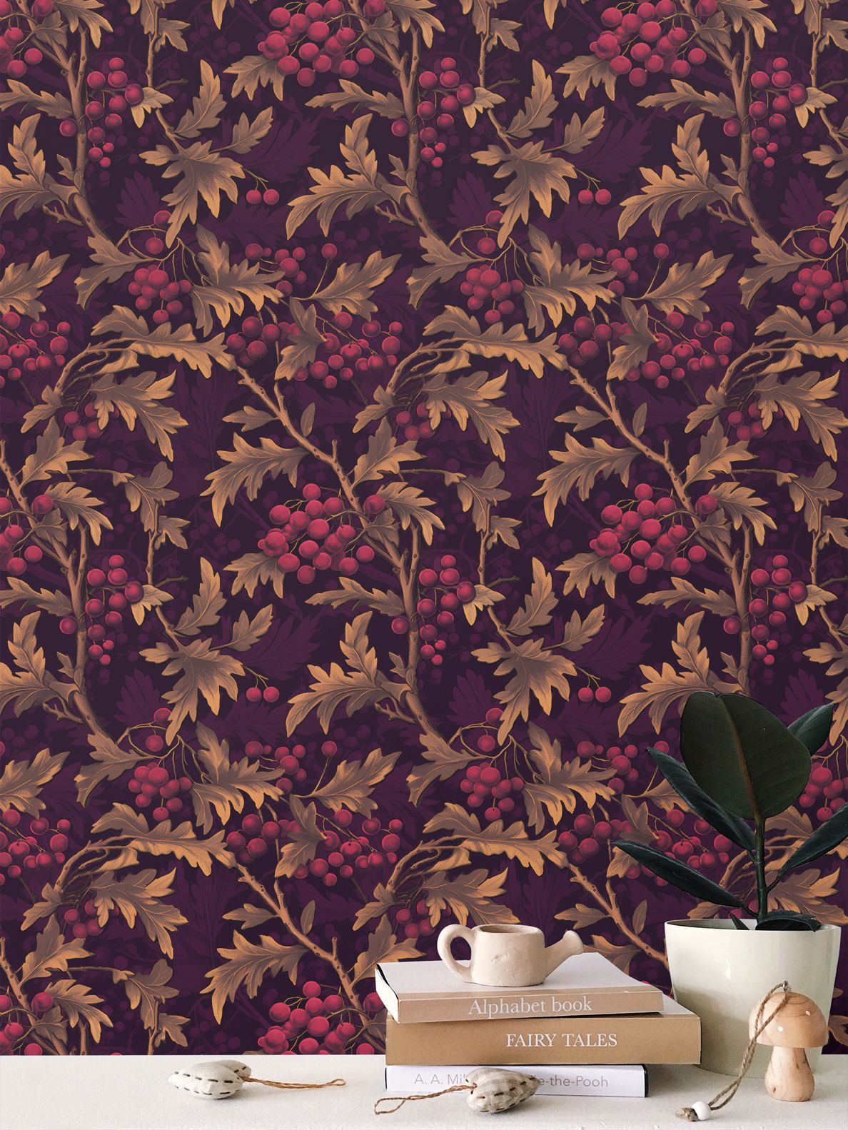 Autumn's Bounty Repeat Pattern Wallpaper