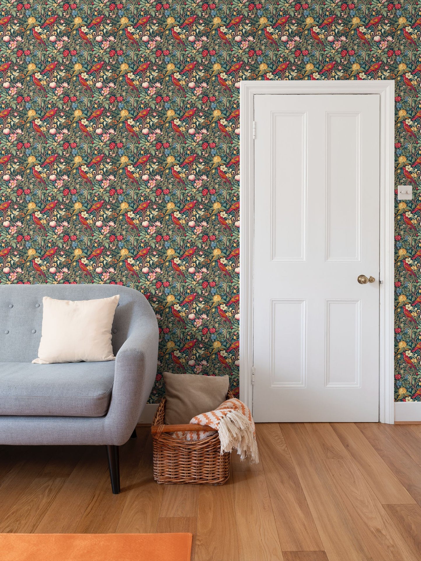 Songbird Grove Wallpaper Repeat Pattern Wallpaper