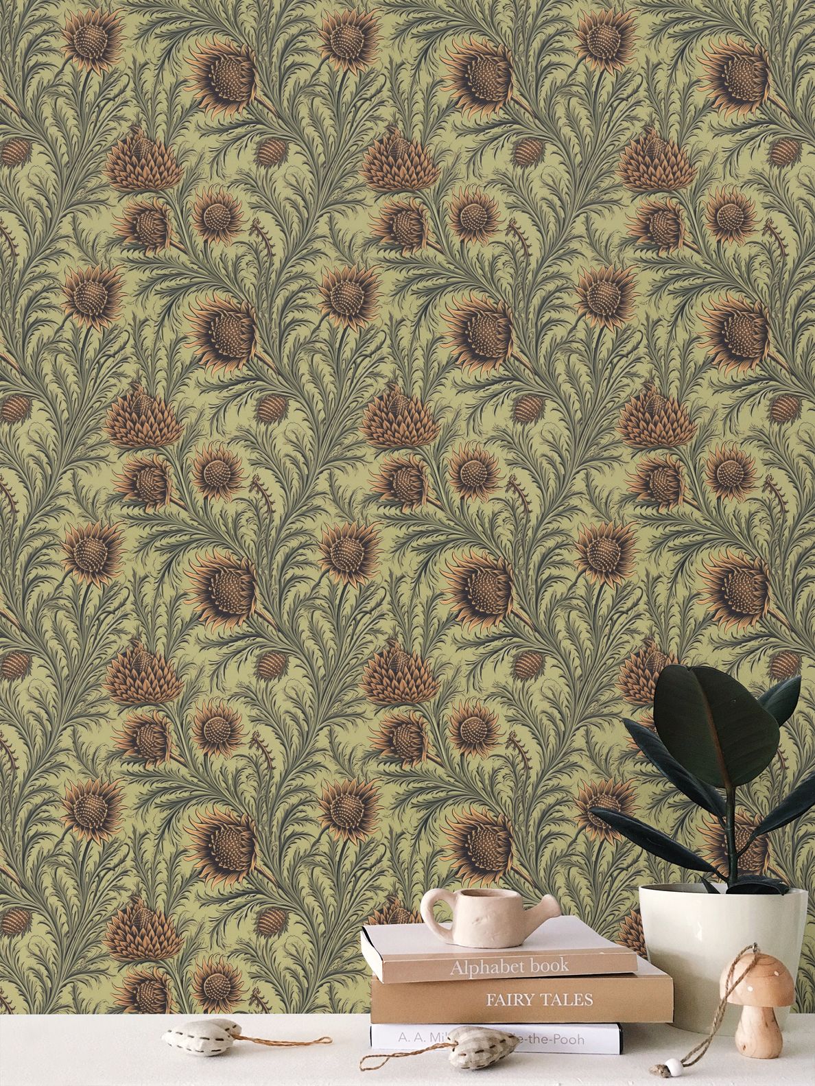 Thistle Manor Repeat Pattern Wallpaper