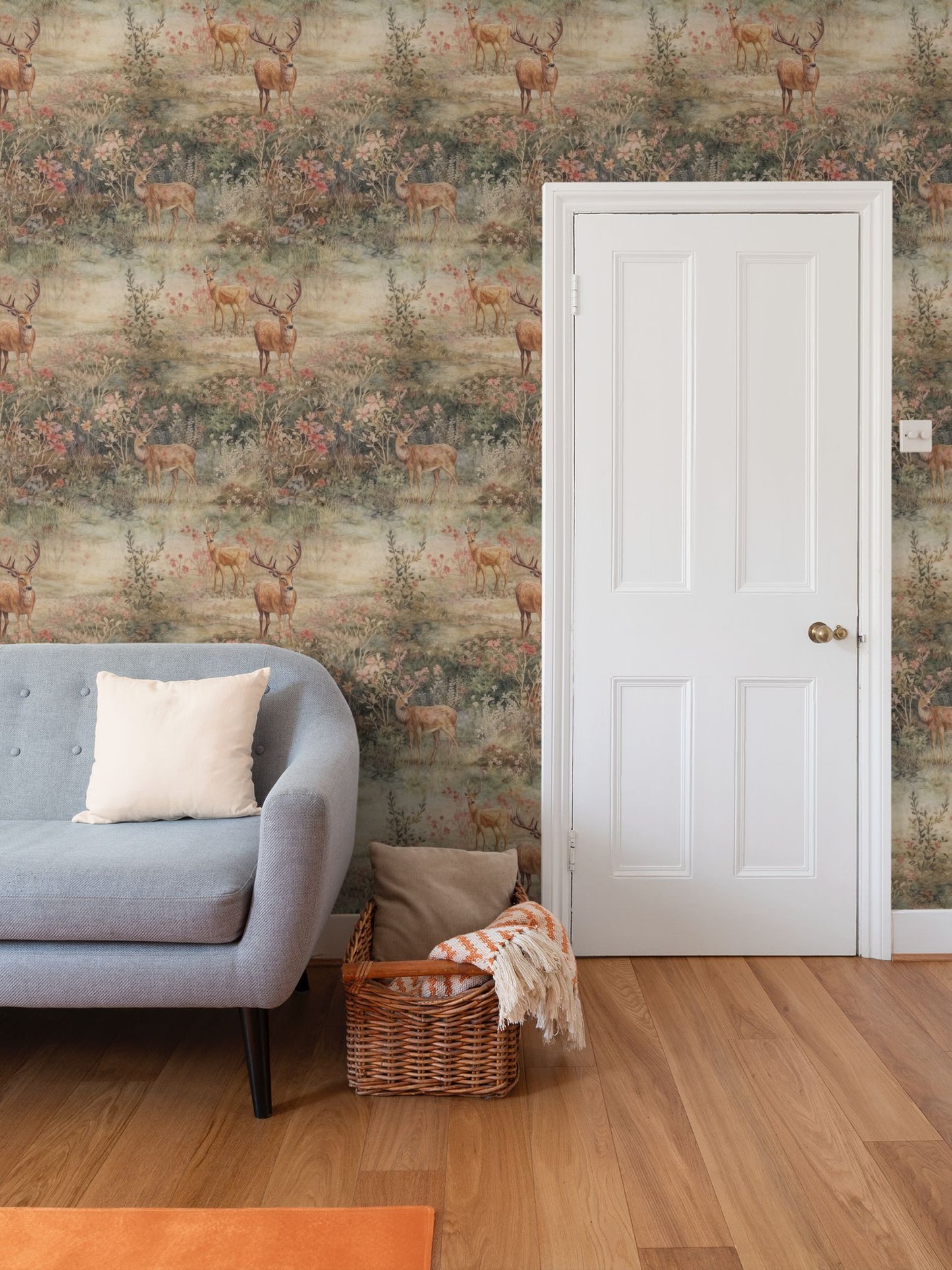 Pastoral Charm Repeat Pattern Wallpaper