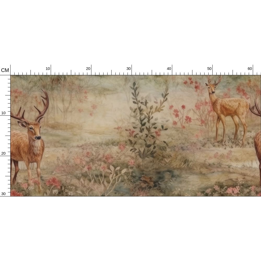 Pastoral Charm Repeat Pattern Wallpaper