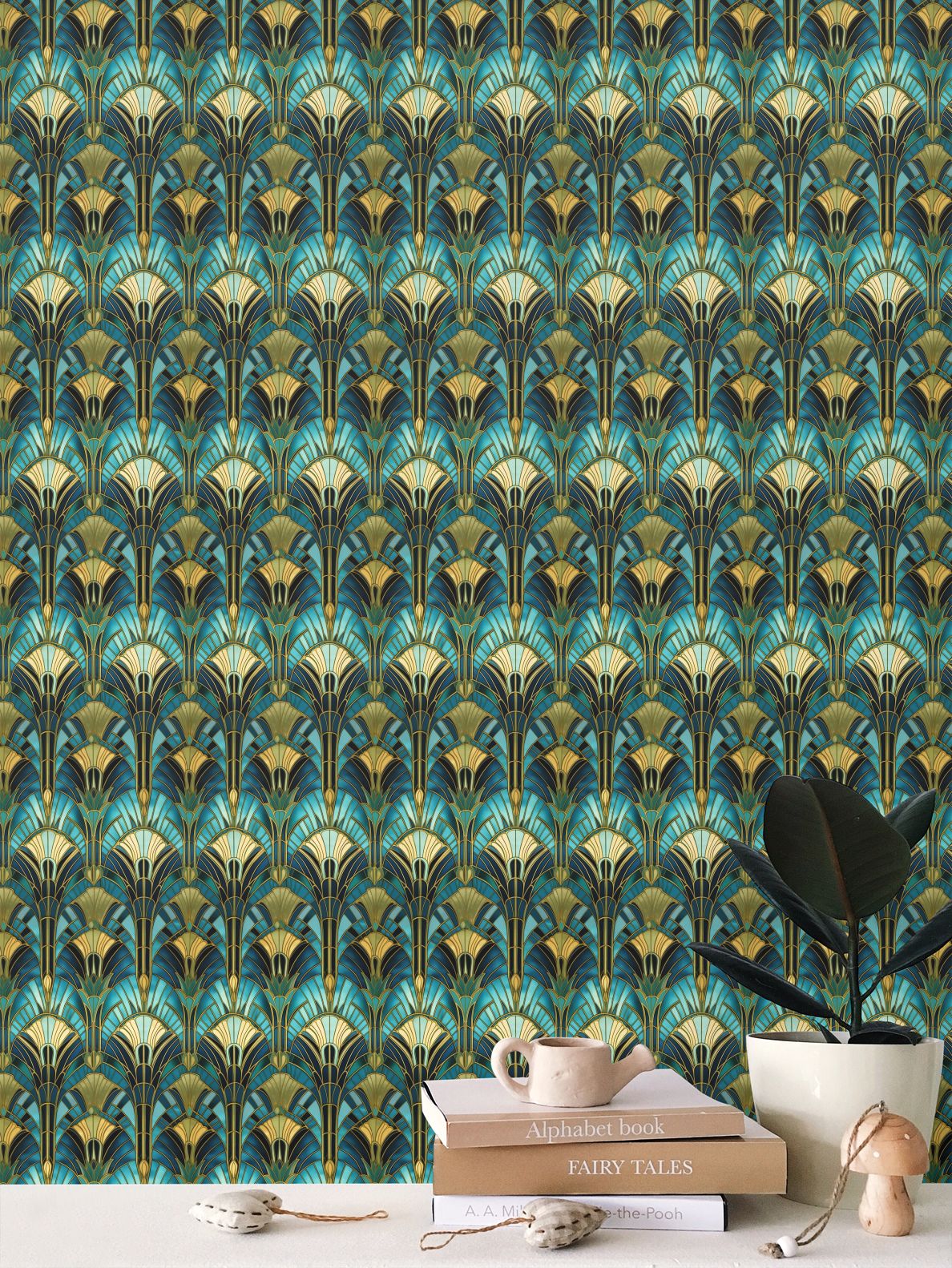 Golden Age Rhapsody Repeat Pattern Wallpaper