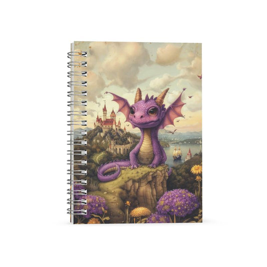 Lavender the Dragon Princess Spiral Note Books