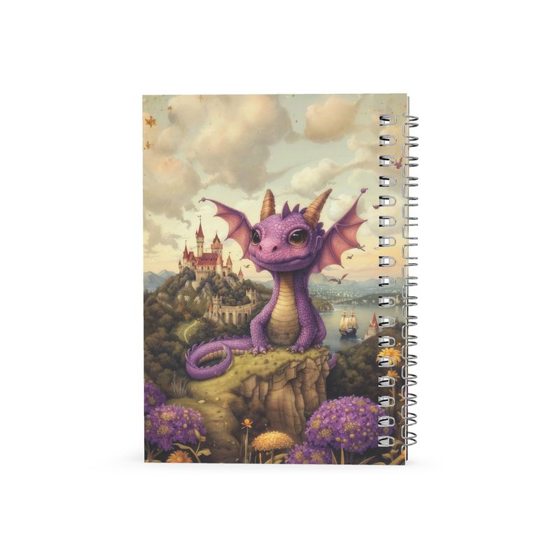 Lavender the Dragon Princess Spiral Note Books
