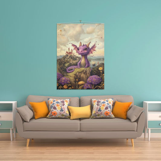 Lavender the Dragon Princess Wall Hanging