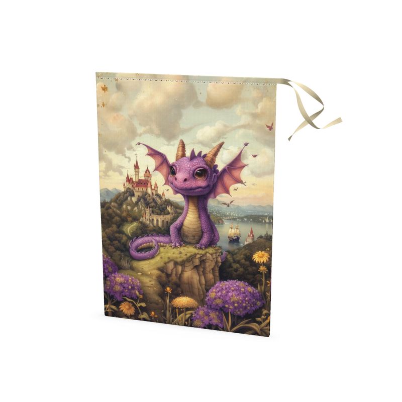 Lavender the Dragon Princess Cloth Gift Bags