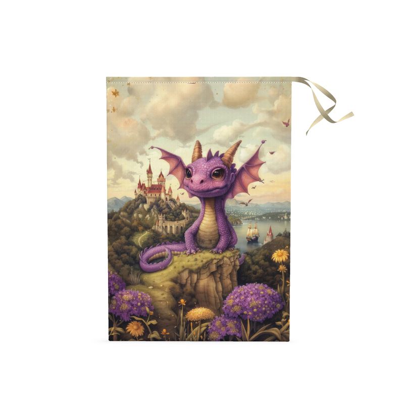 Lavender the Dragon Princess Cloth Gift Bags