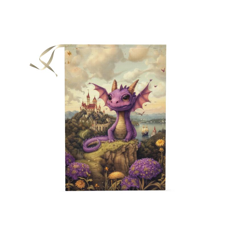 Lavender the Dragon Princess Cloth Gift Bags