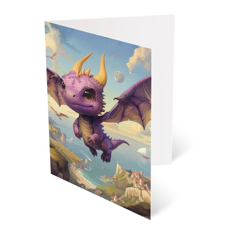 Lavender the Dragon Princess A6 Greetings Card Packs