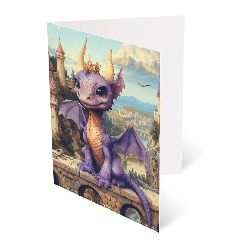 Lavender the Dragon Princess A6 Greetings Card Packs