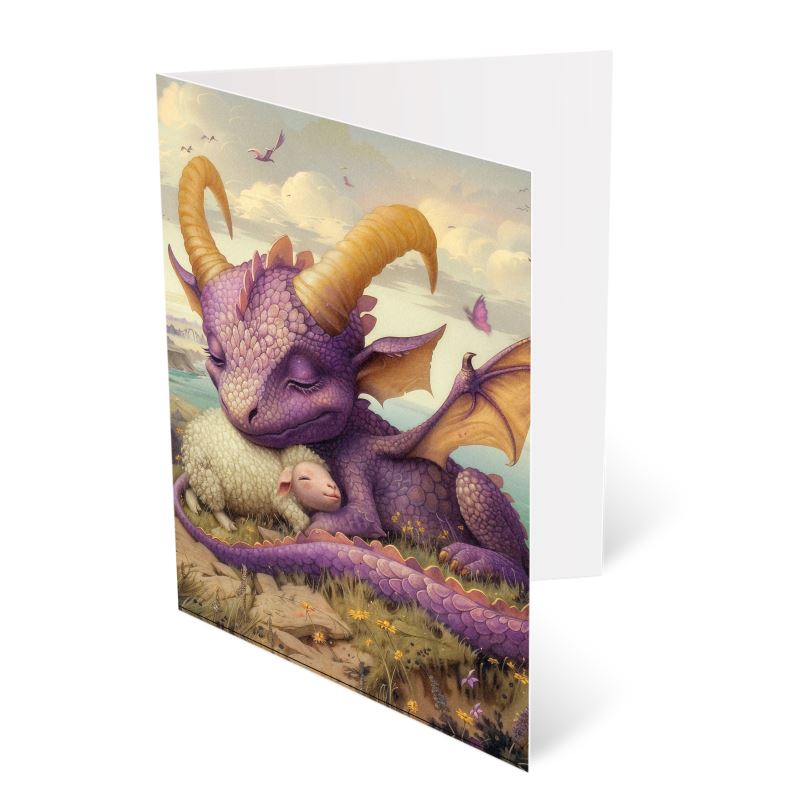 Lavender the Dragon Princess A6 Greetings Card Packs