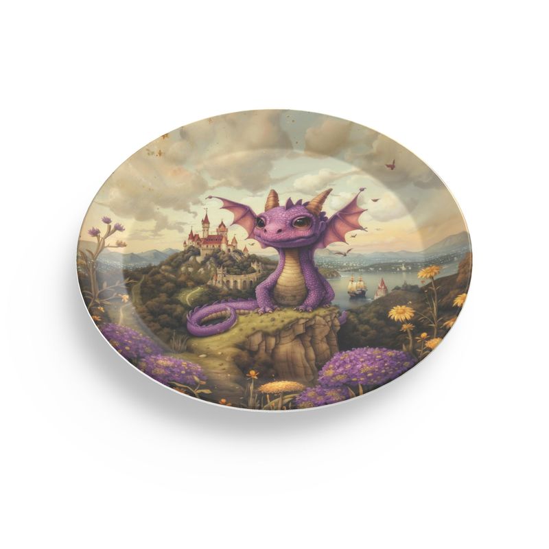 Lavender the Dragon Princess Party Plates