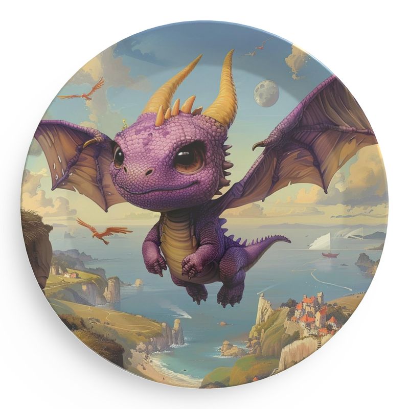 Lavender the Dragon Princess Party Plates