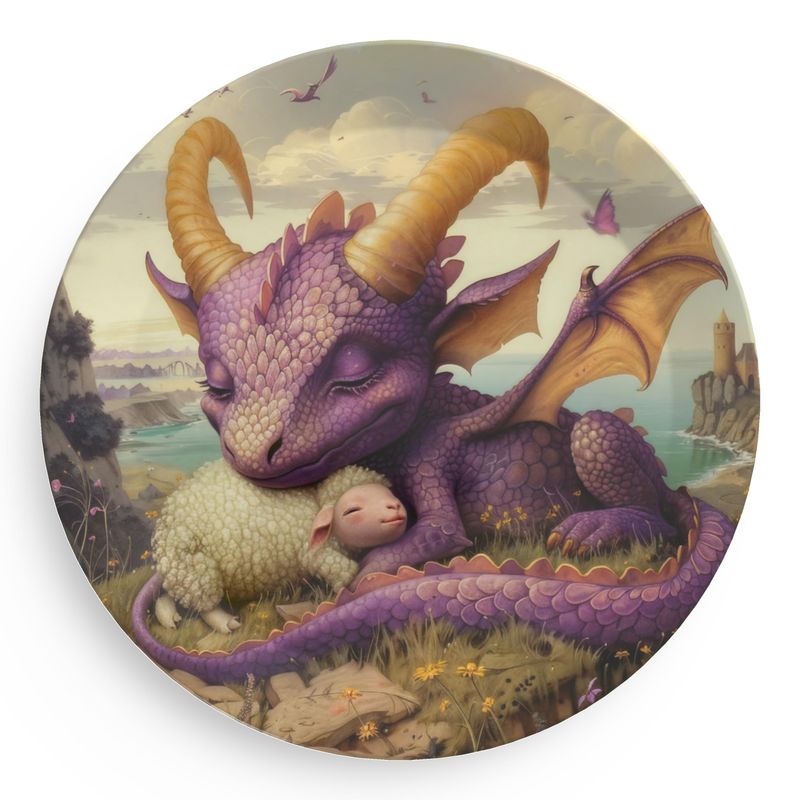 Lavender the Dragon Princess Party Plates