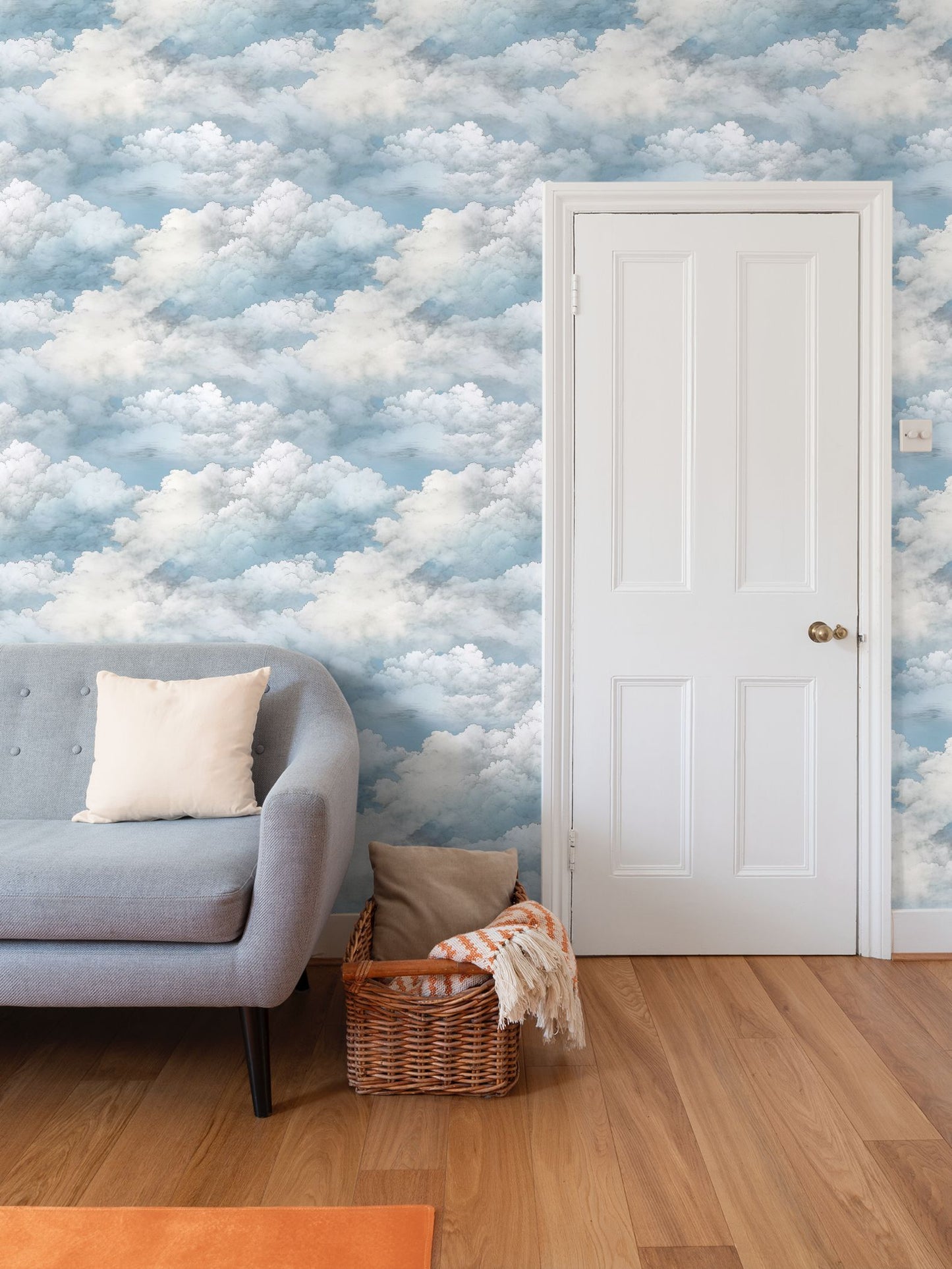 Soft Clouds Repeat Pattern Wallpaper