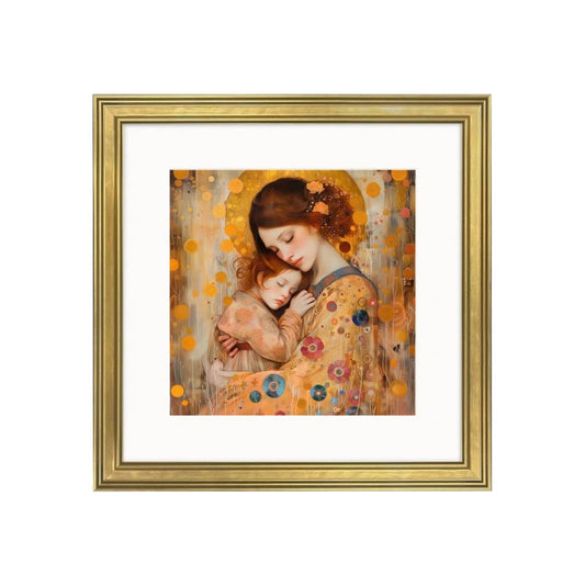 Maternal Embrace Classic Framed Art Prints