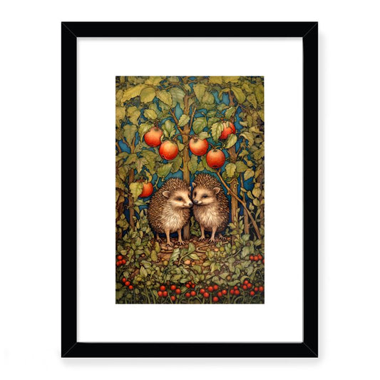 Hedgehog Tryst Box Frame Art Prints