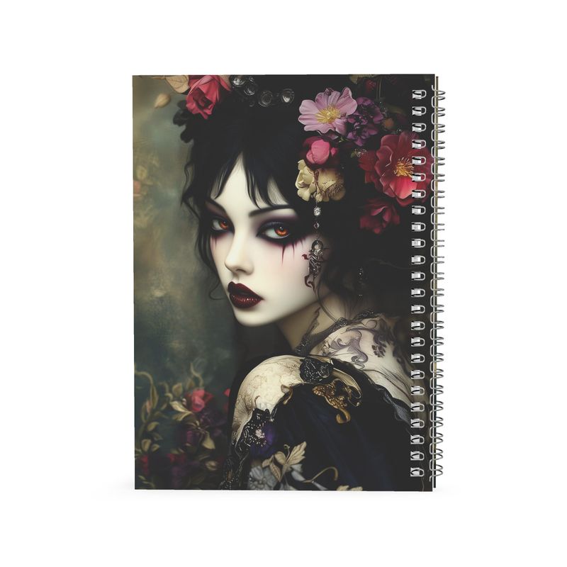 Nocturne Rose Vampiress Spiral Note Books