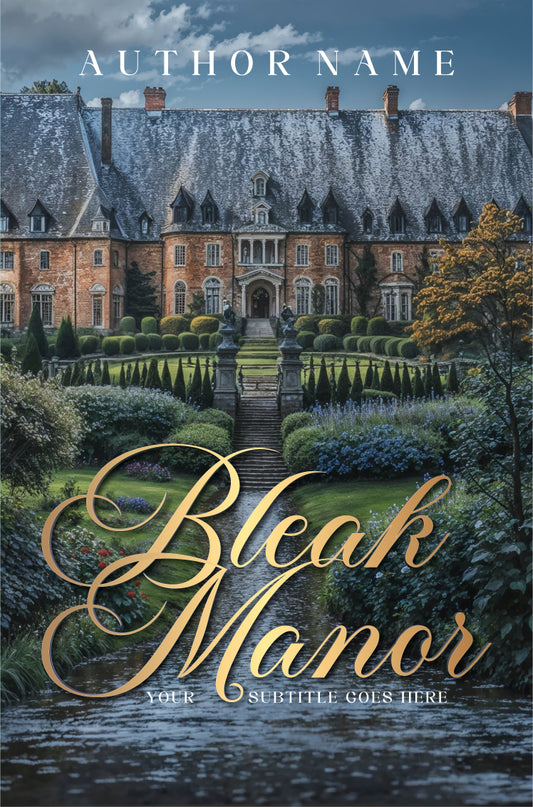 Bleak Manor Pre-Made Book Cover
