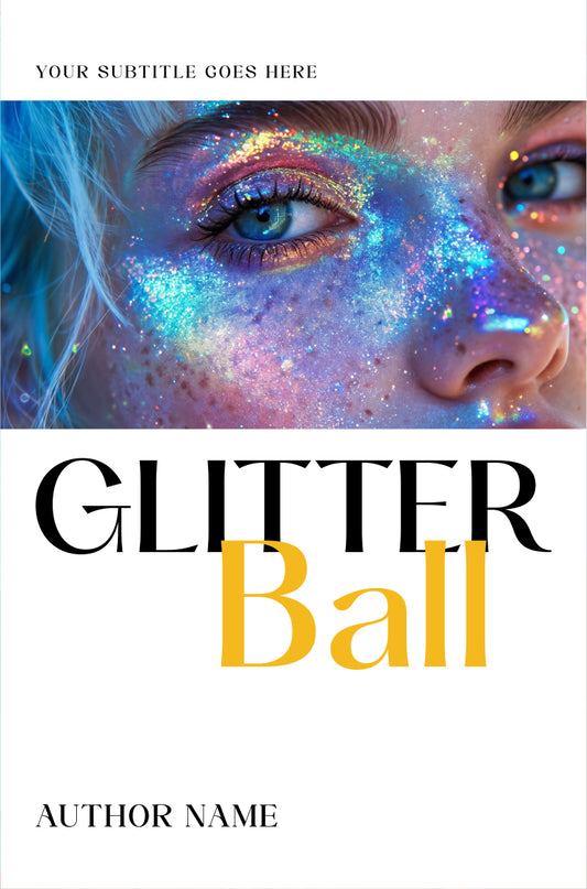 Glitter Ball Pre-Made Book Cover