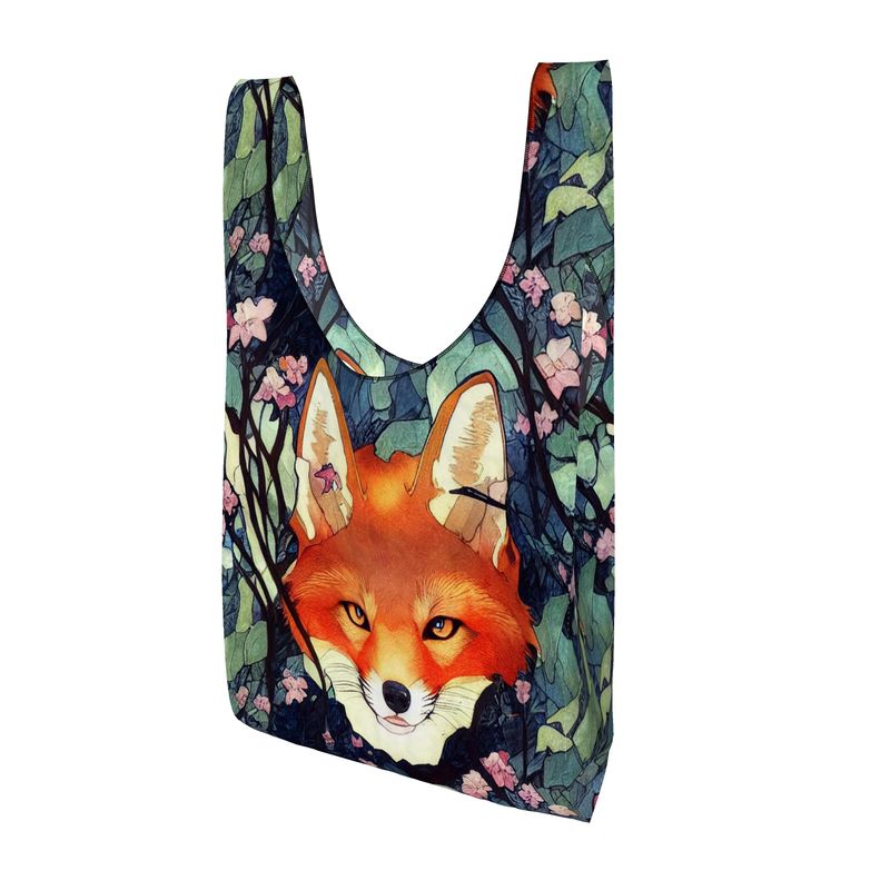 Red Fox Parachute Shopping Bag