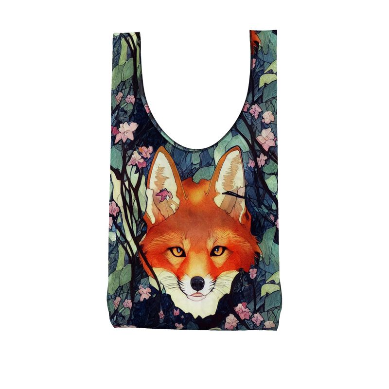 Red Fox Parachute Shopping Bag
