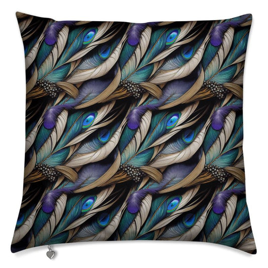 Peacock Feathers Cushion Covers